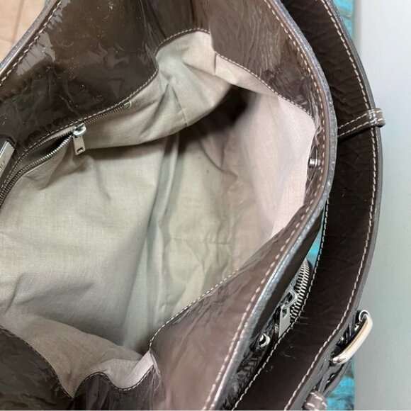 Marc Jacobs Khaki Patent Leather Purse Hobo Bag - Picture 8 of 16